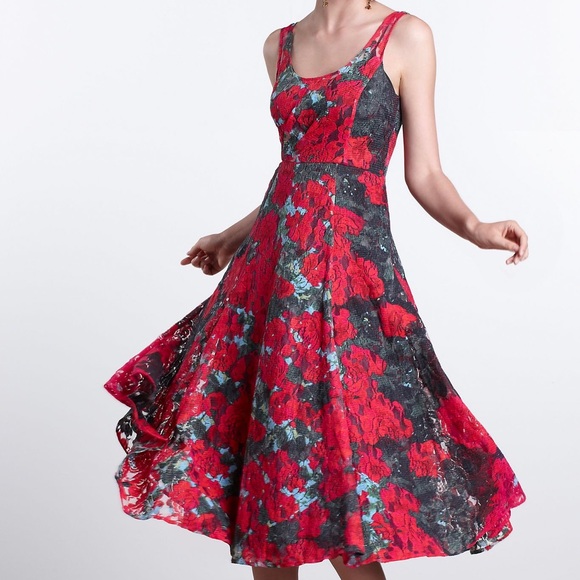 Anthro Tracy Reese Noisette Lace Dress 2P - Picture 4 of 8